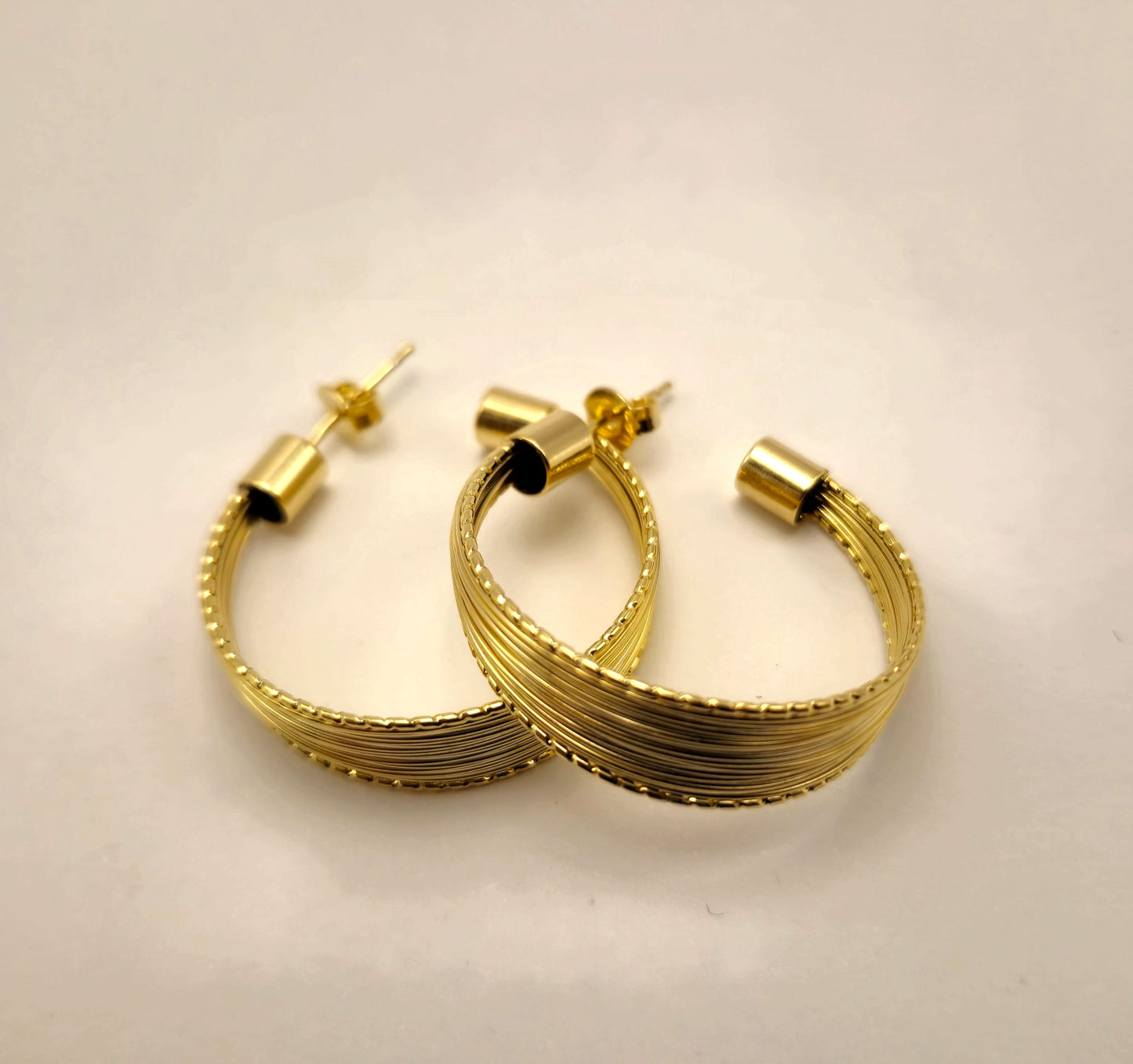 Brinco Argola folheado a ouro Julieta