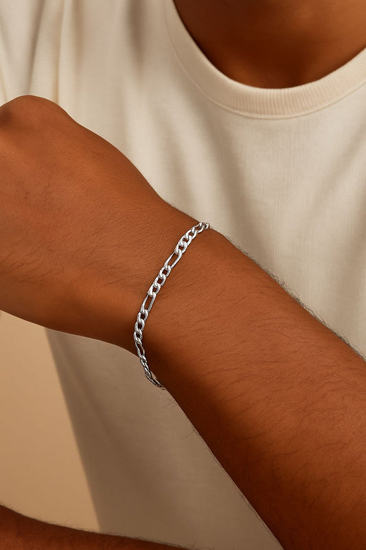 Pulseira Prata Elos 3x1