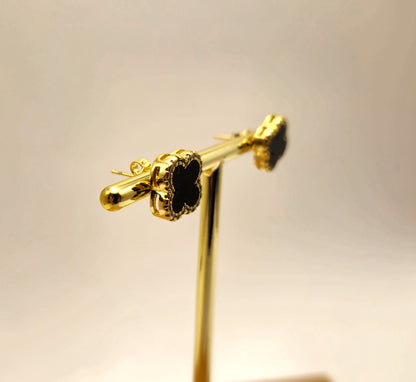 Brinco Trevo  tipo Cartier  quatro folhas