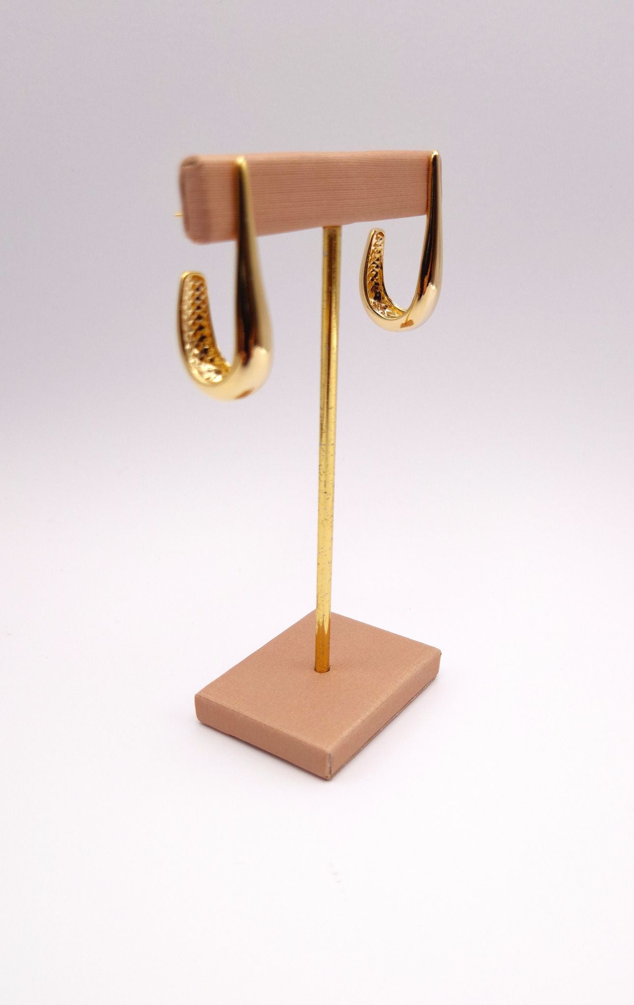 Brinco alongado folheado a ouro Juliana