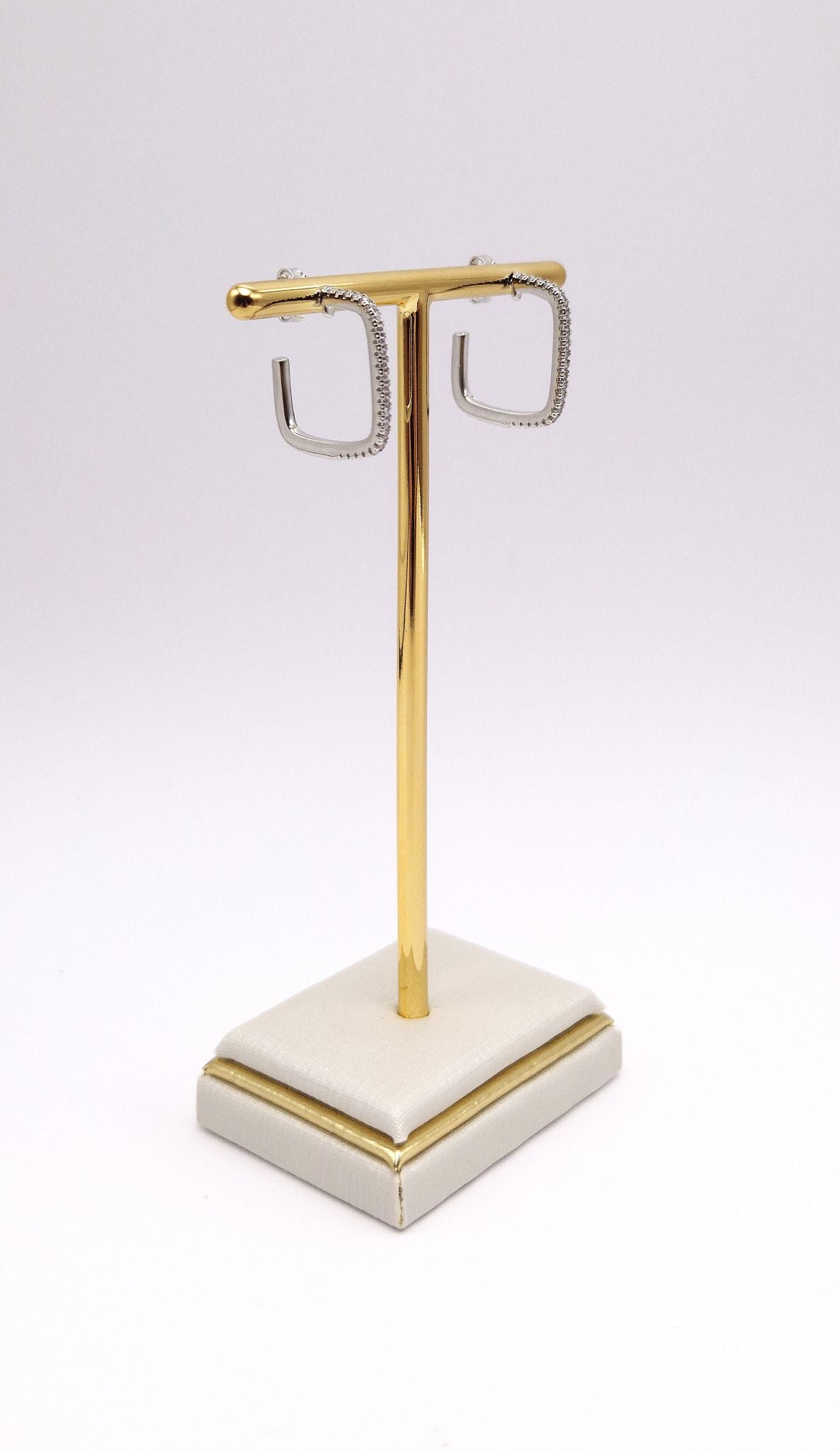 Brinco de Prata nobre 925 com Zirconias Anna