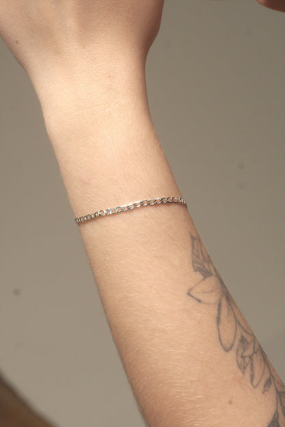 Pulseira Corrente Fina Prata 925