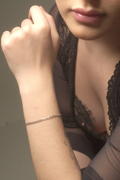 Pulseira Corrente Fina Prata 925