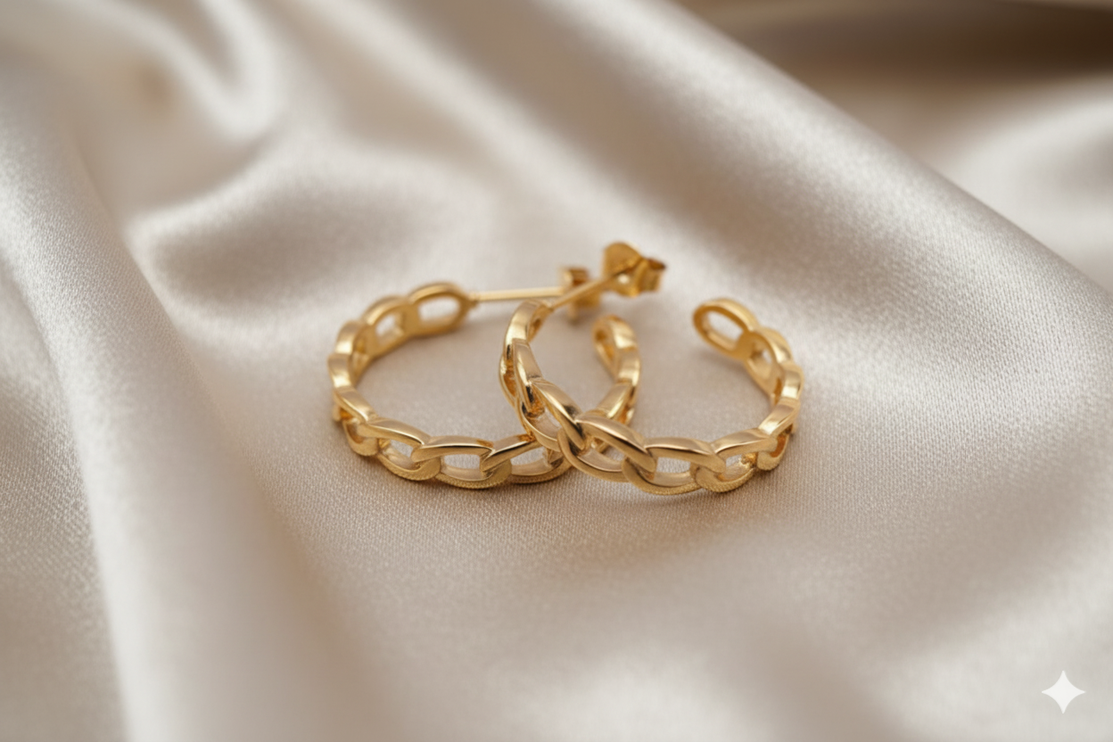 Brinco Argola vazado sol de verão