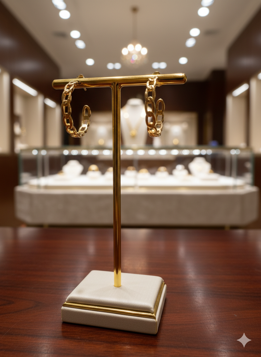 Brinco Argola vazado sol de verão