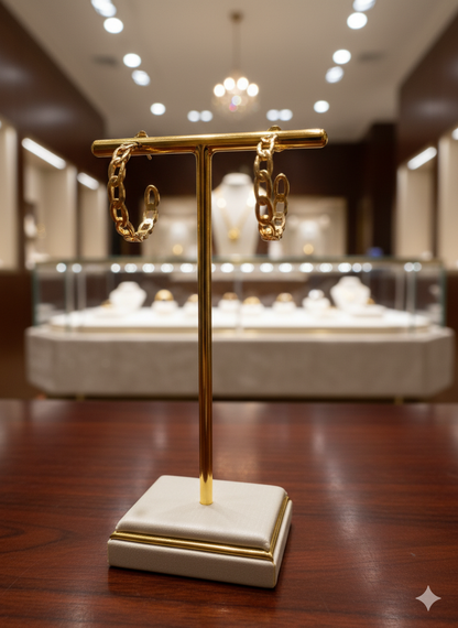 Brinco Argola vazado sol de verão