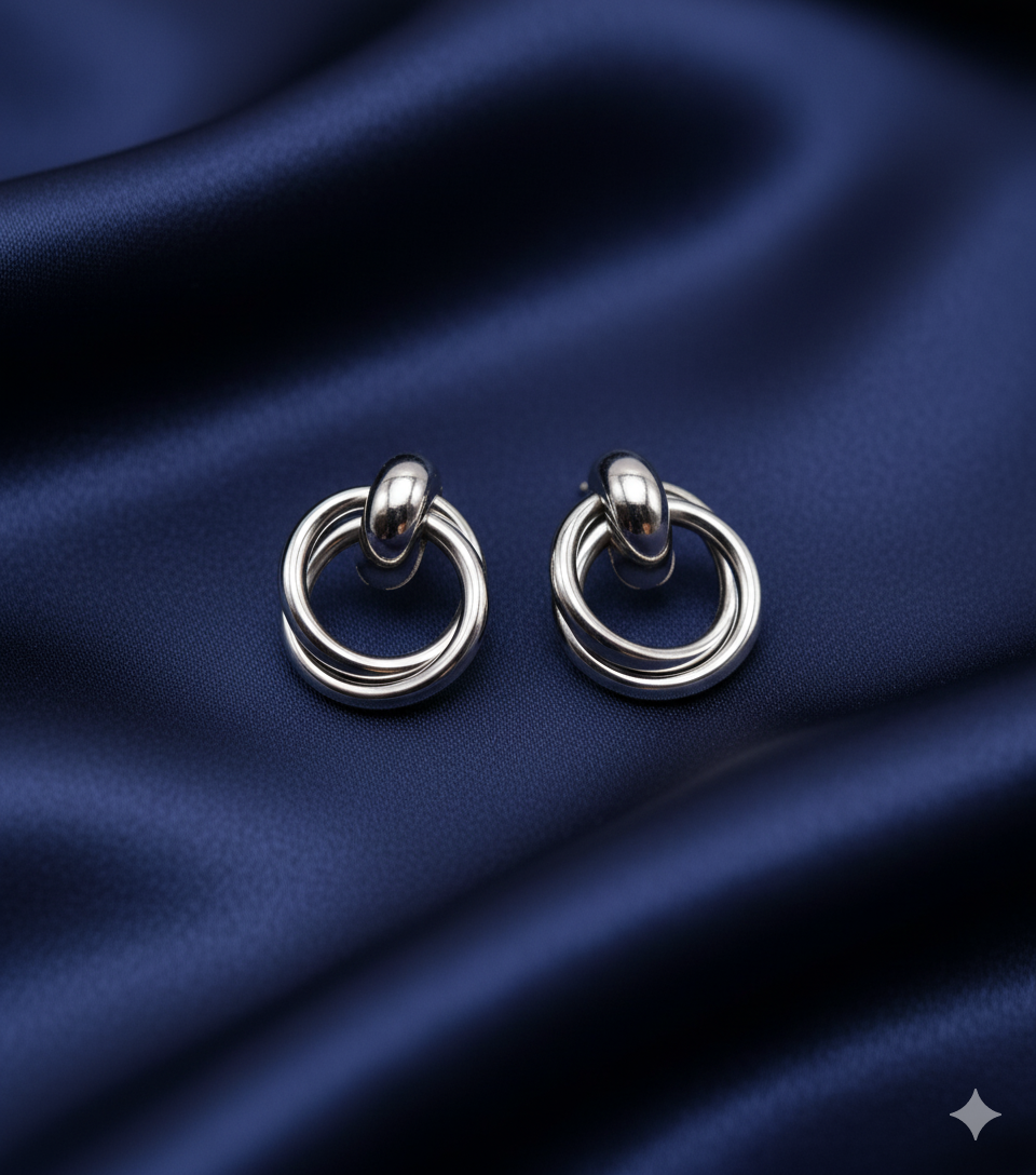 Brinco Argola Dupla de Prata 925 – Beatriz