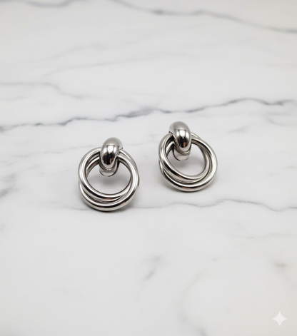 Brinco Argola Dupla de Prata 925 – Beatriz