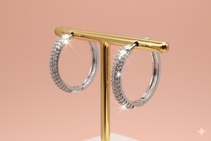 Brinco Argola Prata nobre Fernanda