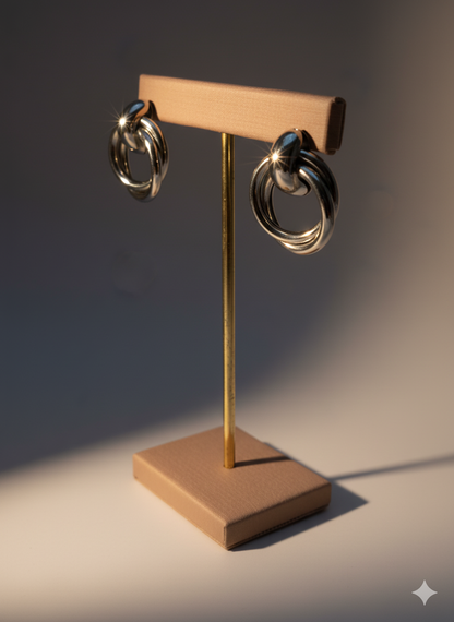 Brinco Argola Dupla de Prata 925 – Beatriz