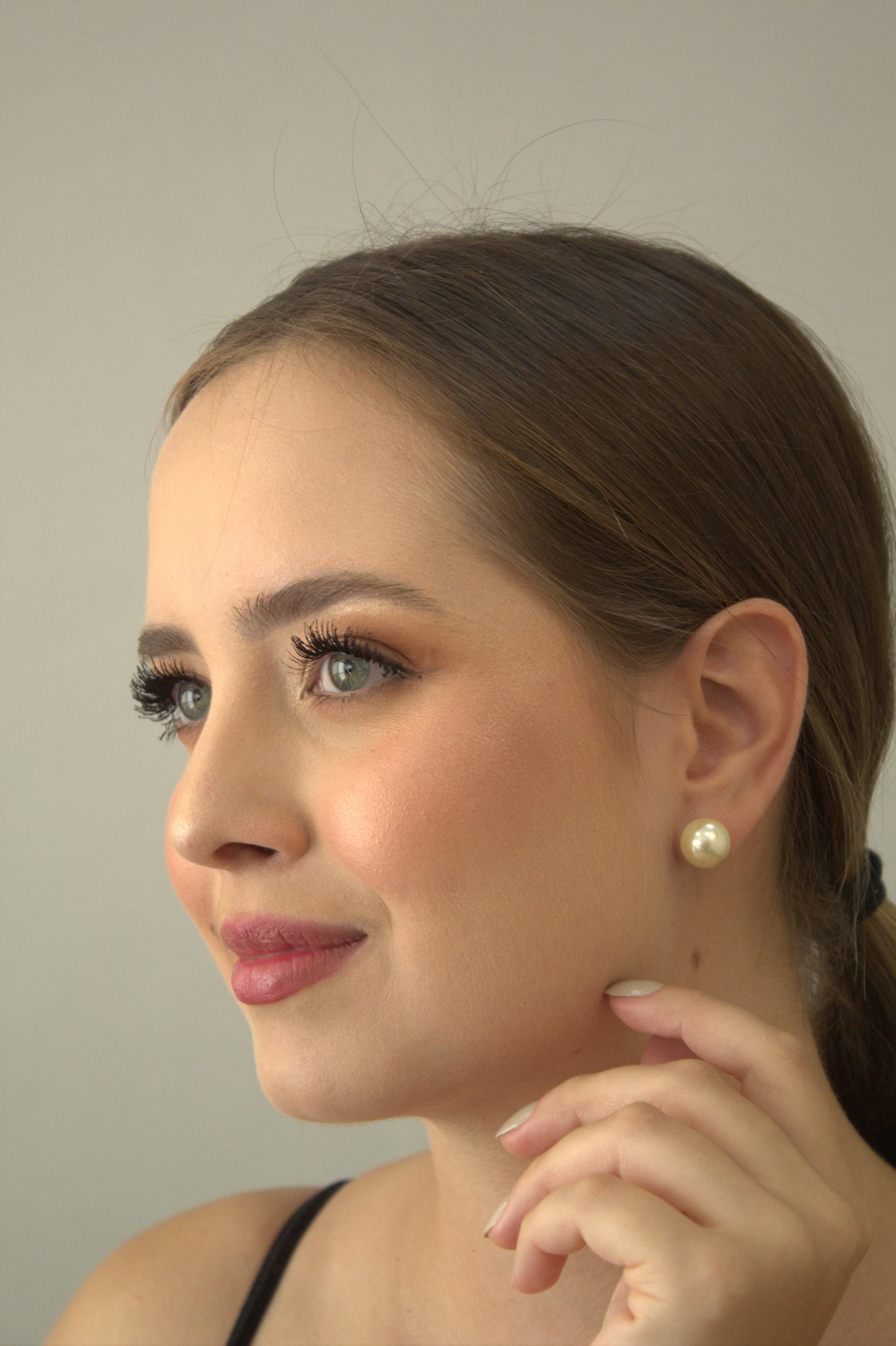 Brinco de Pérola Grande Primeira Linha