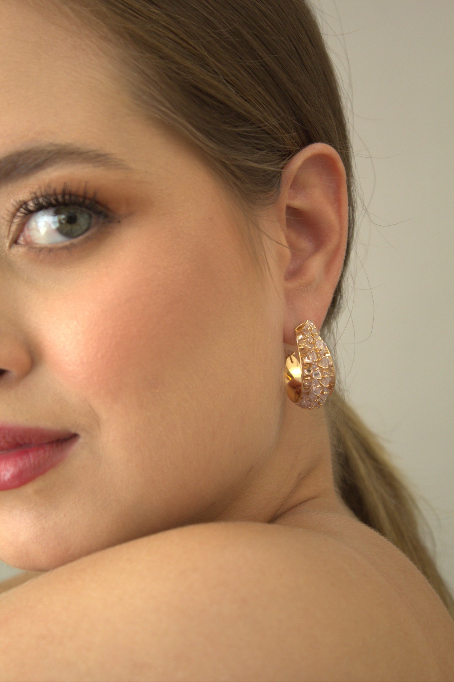 Brinco Argola Folheado a Ouro Marcela