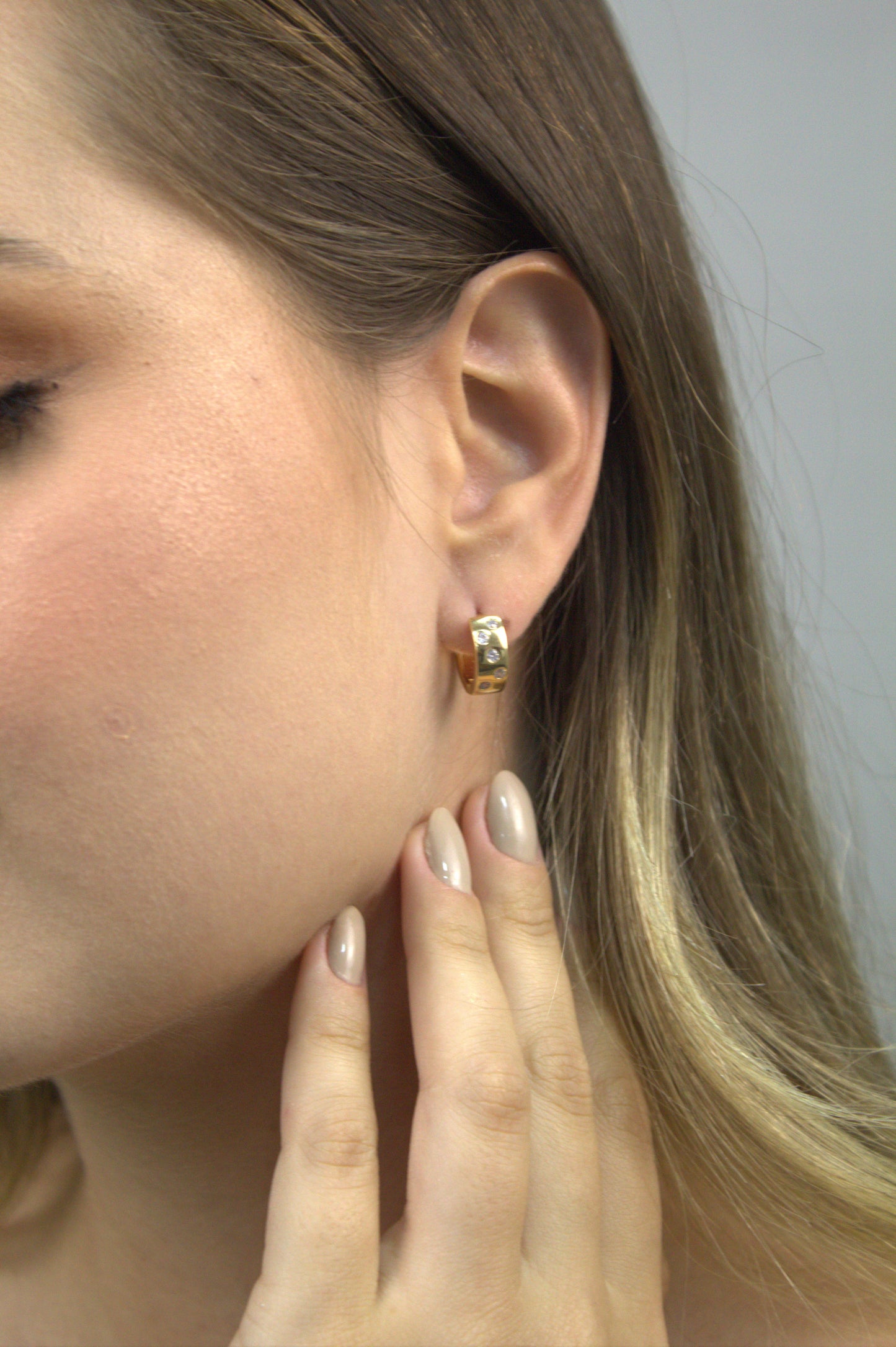 Brinco Argola  Folheado a Ouro  Cássia