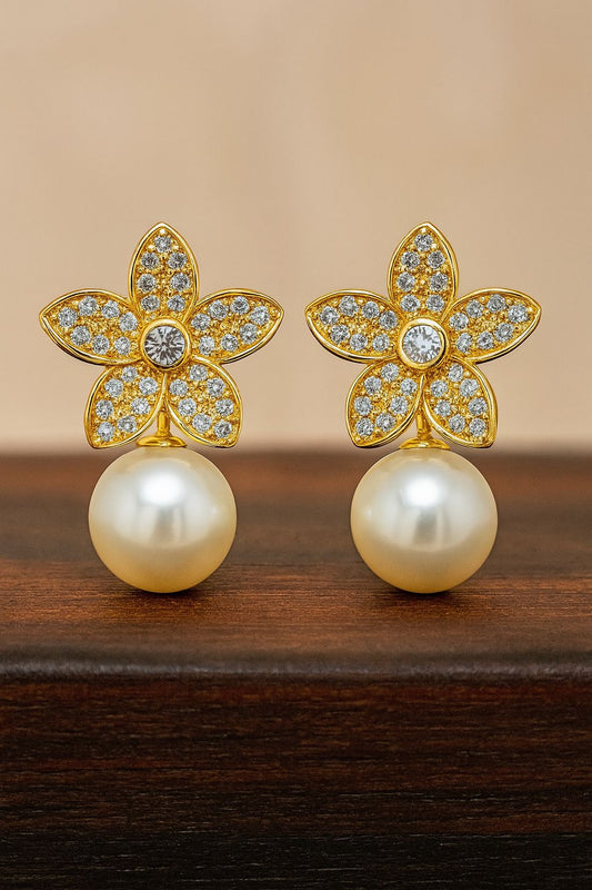 Brinco cinco pétalas